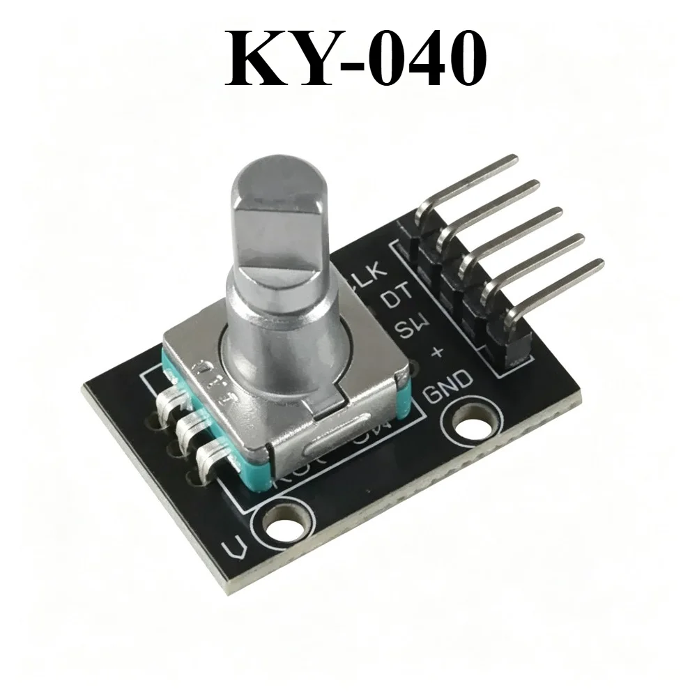 5PCS KY-040 360 Degrees Rotary Encoder Switch Module Brick Sensor Switch Development KY040 Potentiometer knob Kit for Arduino