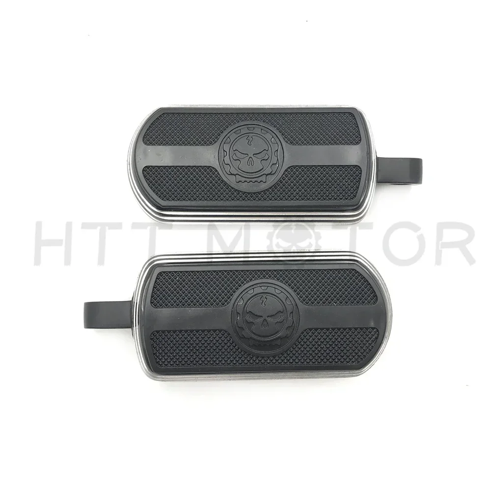 

Aftermarket Motorcycle Chrome Front & Rear Foot Pegs Footrest For 1984-2017 All Harley (Road Kin g/ Street G lide/ C VO)