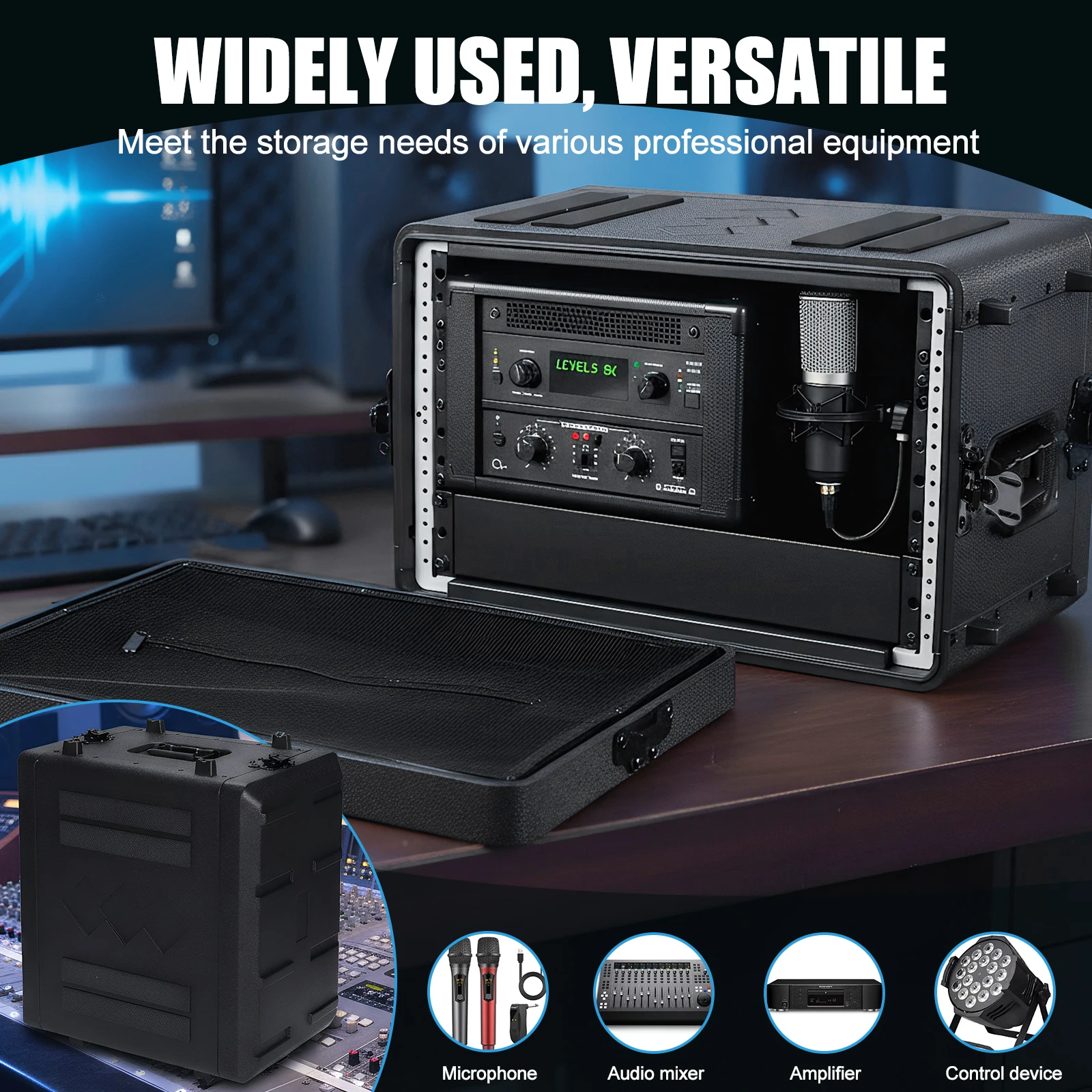 

Водонепроницаемый профессиональный ударопрочный кейс из ПЭ пластика для усилительного оборудования и оборудования для управления сценическим освещением