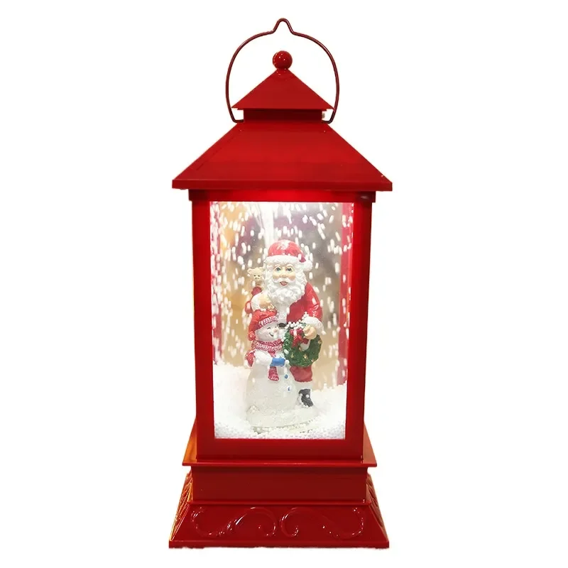 for Christmas Street Light Music Electric Snow Pendulum Lamp Small Lantern Ornament Shopping Mall Hotel Scene Decoration