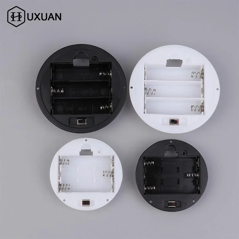 3Pcs 3 AAA/AA 4.5V Battery Case With Switch Cover Embedded Battery Holder Battery Storage Boxes Switch Socket Container