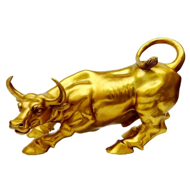 

Pure copper Cattle ornaments, wealth, Exquisite study office geomantic wealth ornaments