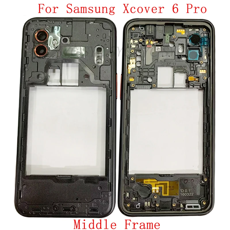 Middle Frame Center Chassis Phone Housing For Samsung Xcover 6 Pro G736 Frame Cover Repair Parts