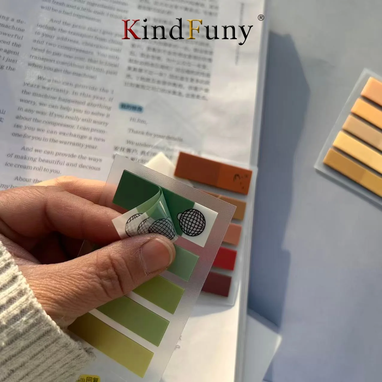 

4 Packs Strong Stickiness Index Sticky Notes Memo Pad Bookmarks School Office Stationery for Students Reading Bookmarks