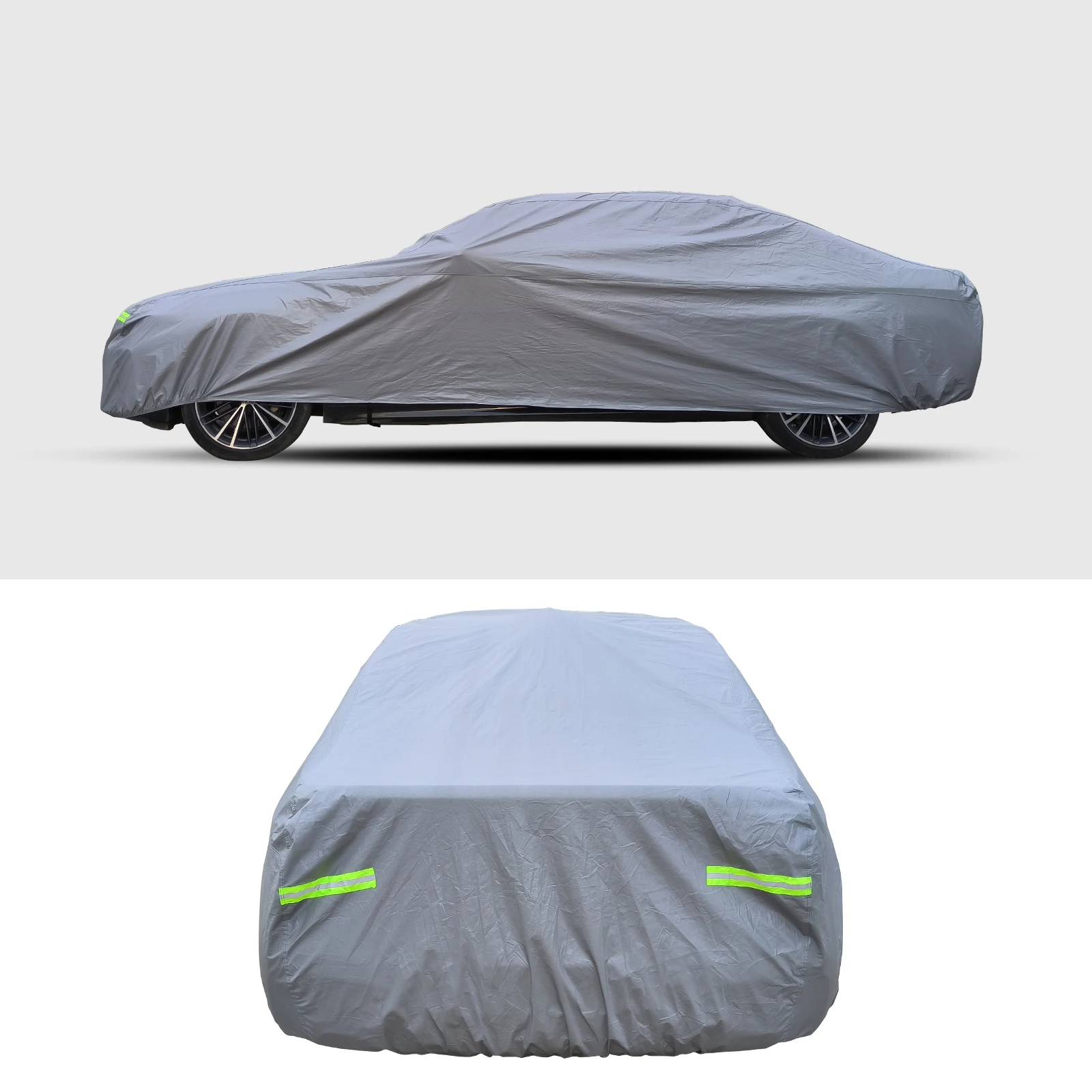 غطاء سيارة عالمي مقاس 170 بوصة - 180 بوصة مقاوم للماء مناسب لجميع الأحوال الجوية لسيارة السيدان