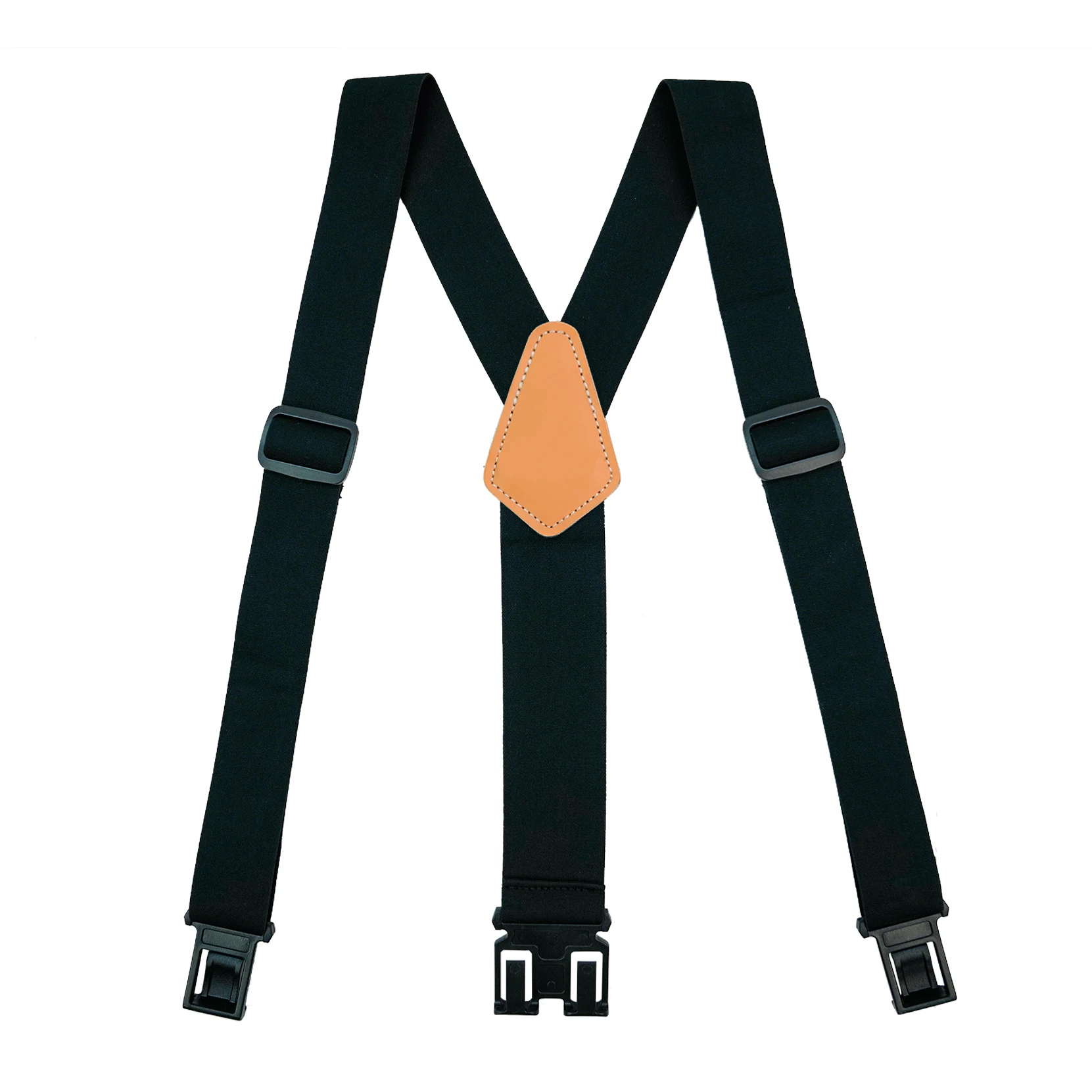 Melo Tough Y Back Suspenders Airport Friendly Suspenders,NO Buzz With Plastic Clip 2 Inch Fully Elastic Braces