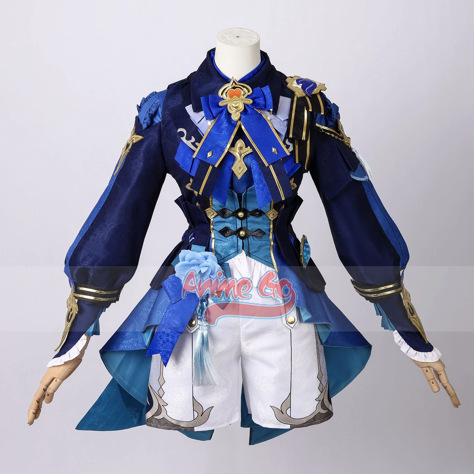 Genshin Impact Xingqiu Bamboo Rain Cosplay Costume Xingqiu New Skin Uniform Women Halloween Outfit C09028E-B