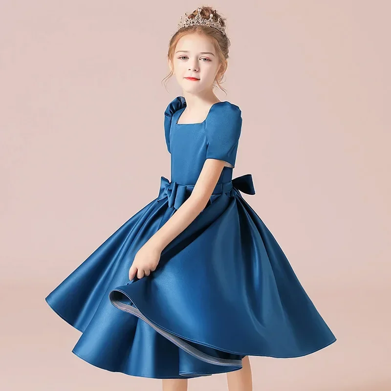 

Fashion Flower Girl Dress for Wedding Kids Birthday Party Clothes Children Formal Occasion Princess Costumes Teen Prom Ball Gown