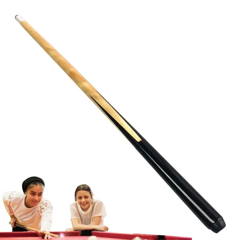 Billiard Cue Sticks 90cm Portable Wooden Billiard Cue Black Pool Cue For Junior Players Reusable Billiard Cue For Enhances Fine