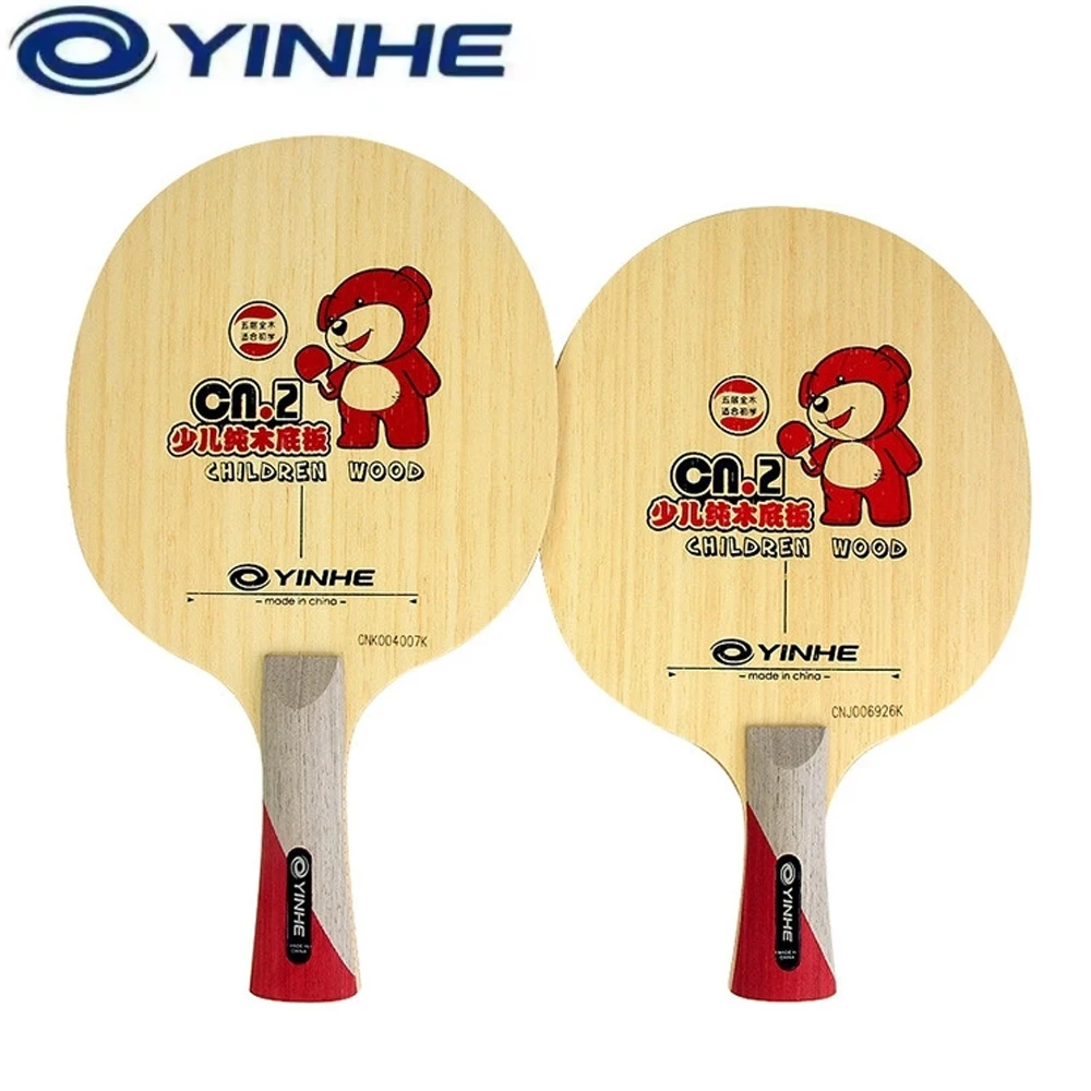 lamina-de-tenis-de-mesa-yinhe-cn2-original-5-camadas-madeira-macica-para-criancas-raquete-de-pingue-pongue-cabo-fino-tamanho-pequeno-para-treino-de-iniciantes