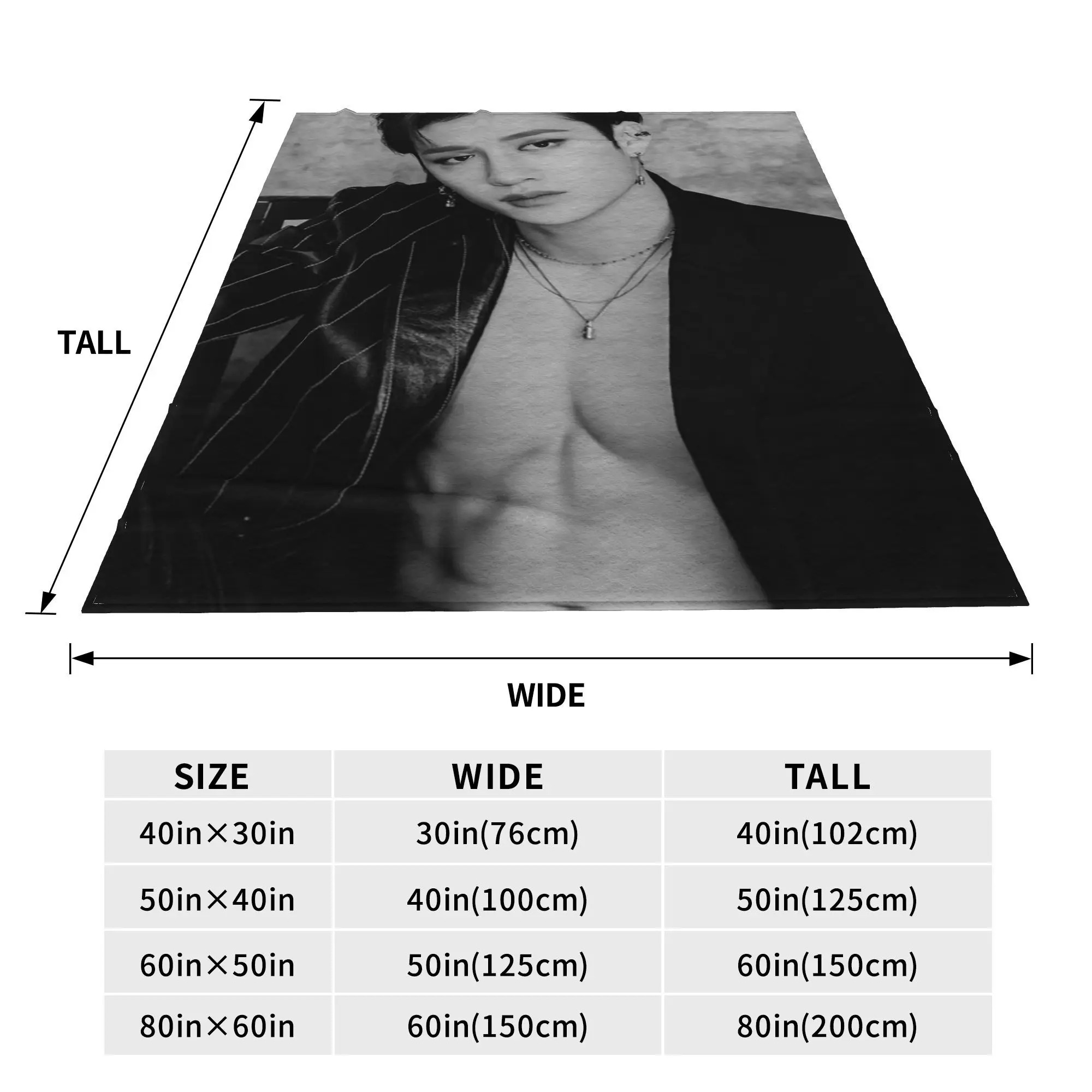 B-Bang C-Chan Blanket Soft Warm Flannel Throw Blanket Plush for Bed Living room Picnic Travel Home Sofa