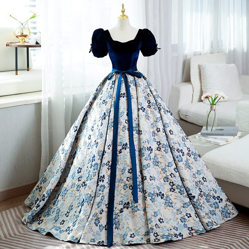 

Customized Ball Gown Quinceanera Dresses Puff Sleeves Prom Birthday Party Gowns Formal robes de soirée