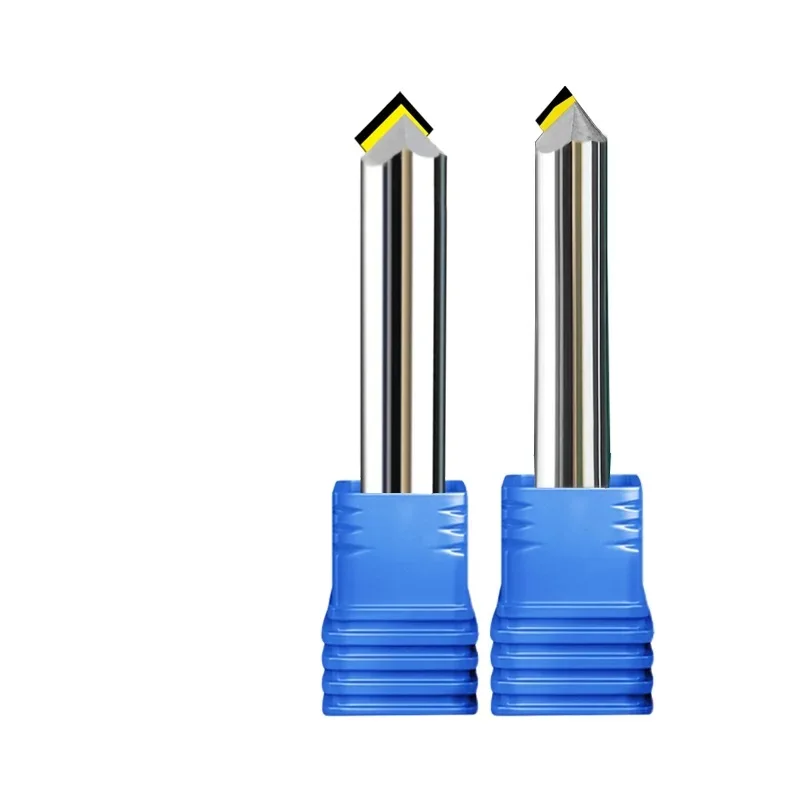 MCD الماس قاطعة المطحنة الشطب تلميع نهاية مطحنة طحن شفرة النقش بت أدوات نحت لقطع النحاس الألومنيوم