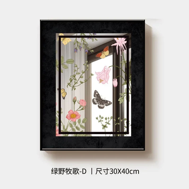 Hanging painting restaurant French retro art combination mural Stereoscopic luxury