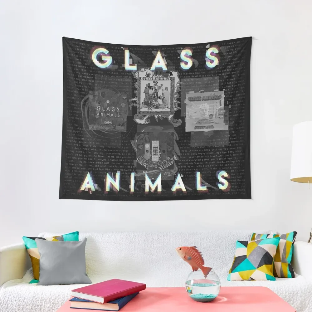 

Glass Animals - 4 Album Cover Design Tapestry Bedroom Deco Hanging Wall Room Design Tapestry