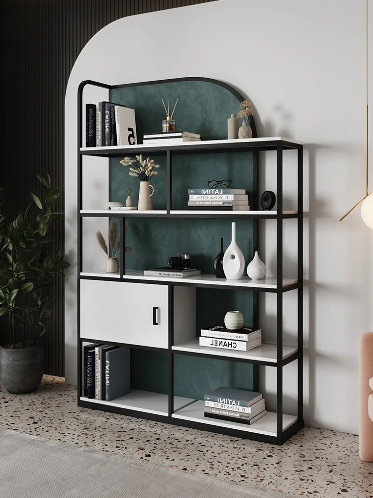 

Office Bookcase floor display rack creative iron storage rack metal bookshelf living room sofa multi-layer storage rack