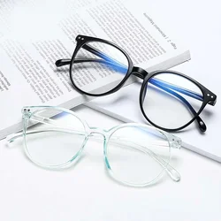 Clear Transparent Glasses Women 0 Fashion Flat Glasses Classic Full-frame Glasses Anti Blue Light Eyeglasses