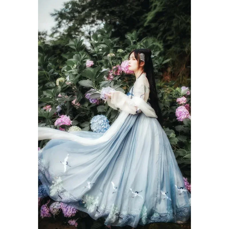 Ancient Fairy Hanfu Dress Women Elegant Traditional Chinese Tang Suit Girl Noble Princess Costume Folk Dance MN1