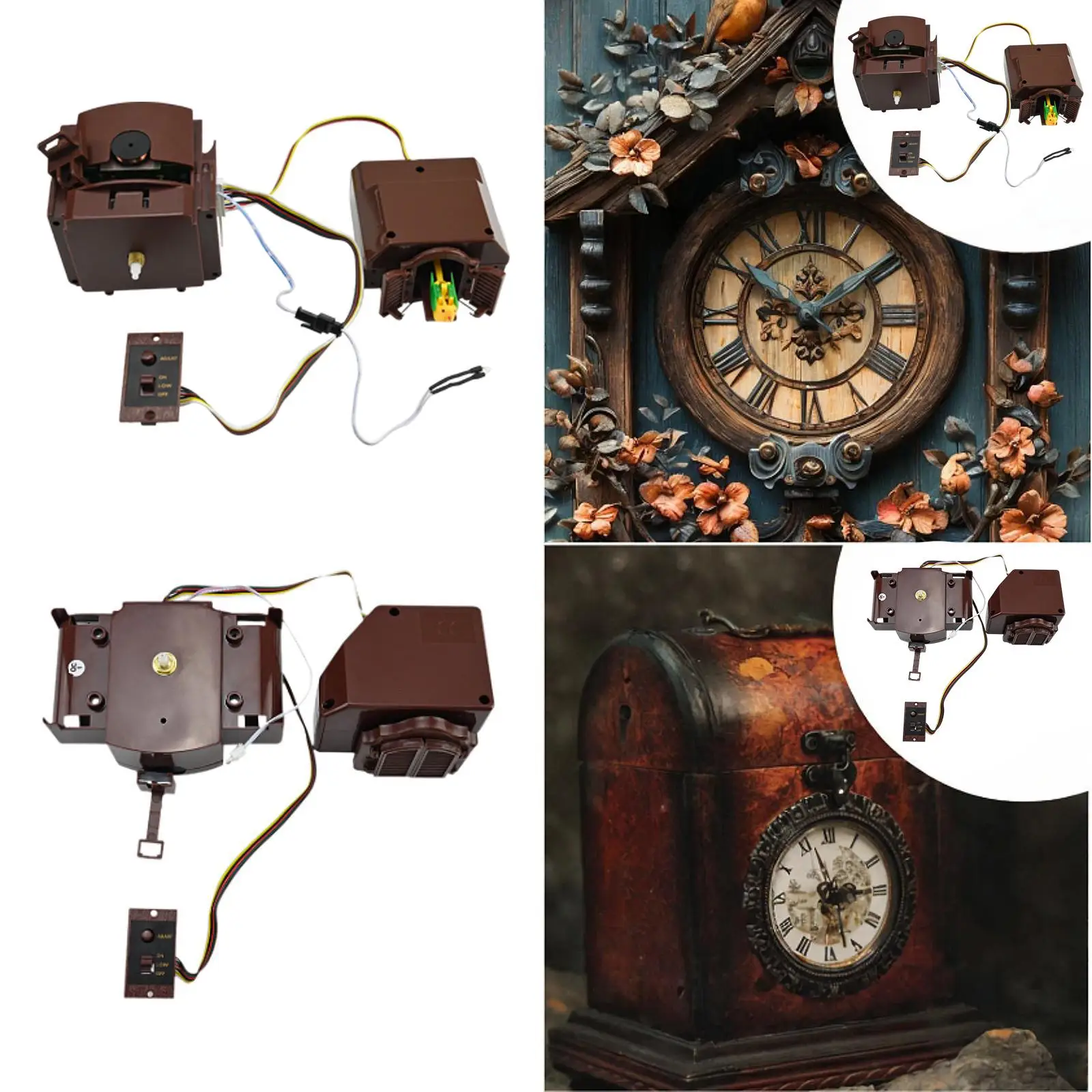 Wall Clock Movement Spare Parts Supplies with Light Multipurpose Lightweight