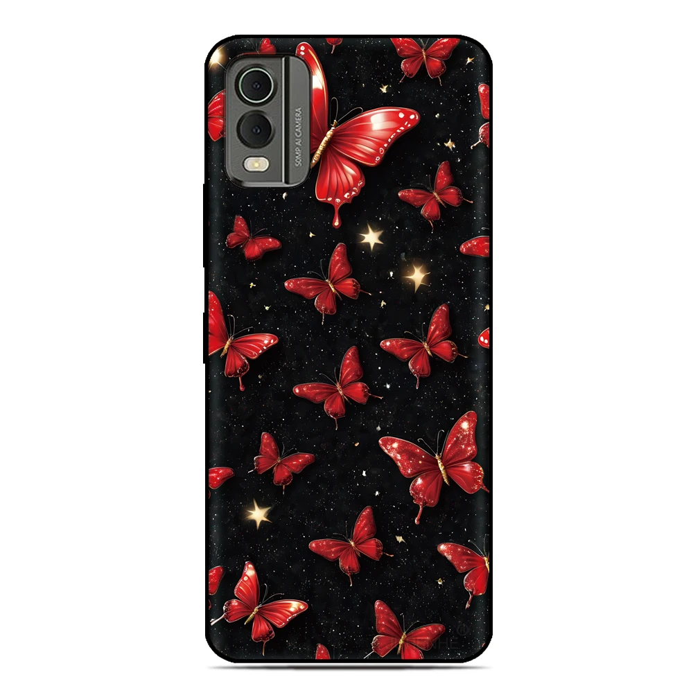 Butterfly Image Phone Case For Nokia C32 G42 6.2 7.2 5.4 G21 C21 C1 C01 G11 Plus C12 C31 C02 G22 G20 G10 C10 C20 8 C3 2.4 Cover view 4