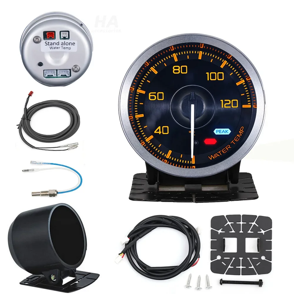 HA 60mm Auto-Messgerät, eigenständiges Display, 7 Farben, Def I Advance A1, Öldruck, Turbo-Boost, EGT, Abgastemperatur, Drehzahlmesser, Wasser- und Öltemperatur – Detail 9