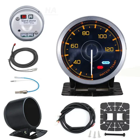 HA car Accessories Auto Gauge Def A1 Advance 60mm 7Color Oil Pressure Water Oil Temp EGT Exhaust Temp Turbo Boost Tachometer 10 best sales temp gauge car - №1