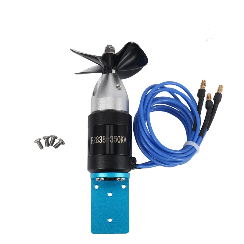 

FBIL-IPX8 Waterproof Underwater Thruster 2838 350KV 2.4KG Thrust Brushless Motor with 55mm 60mm Propeller for ROV RC Boats