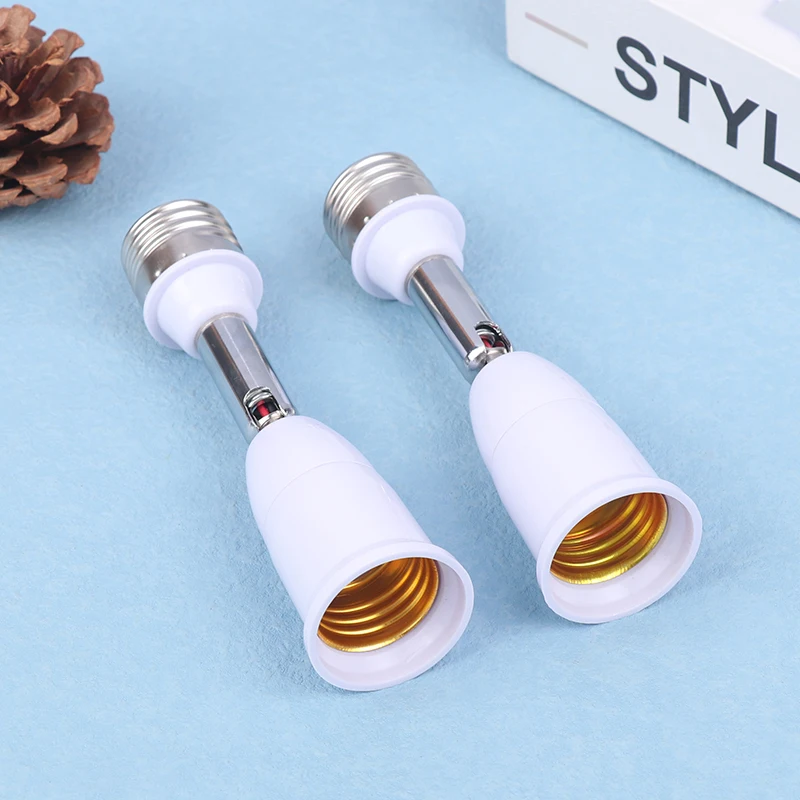 1PCS LED Light Bulb Lamp Holder Flexible Extension Adapter Socket Extend E27 to E27 Adapter Converter Wall Base Holder Screw