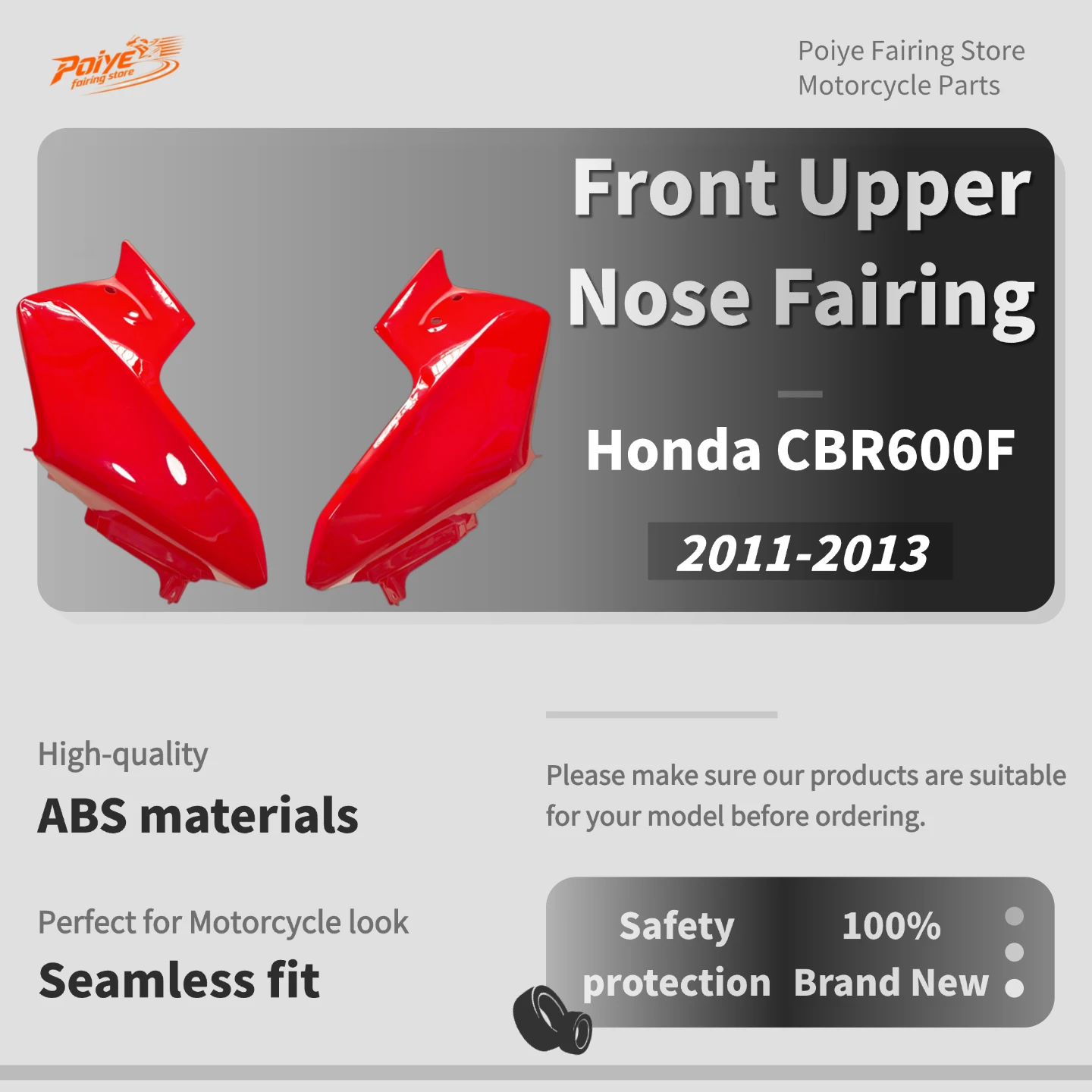 

Motorcycle Head Front Upper Nose Fairing Cowl Cover Panel For Honda CBR600F CBR 600F CBR600 F 2011-2013 Accessories