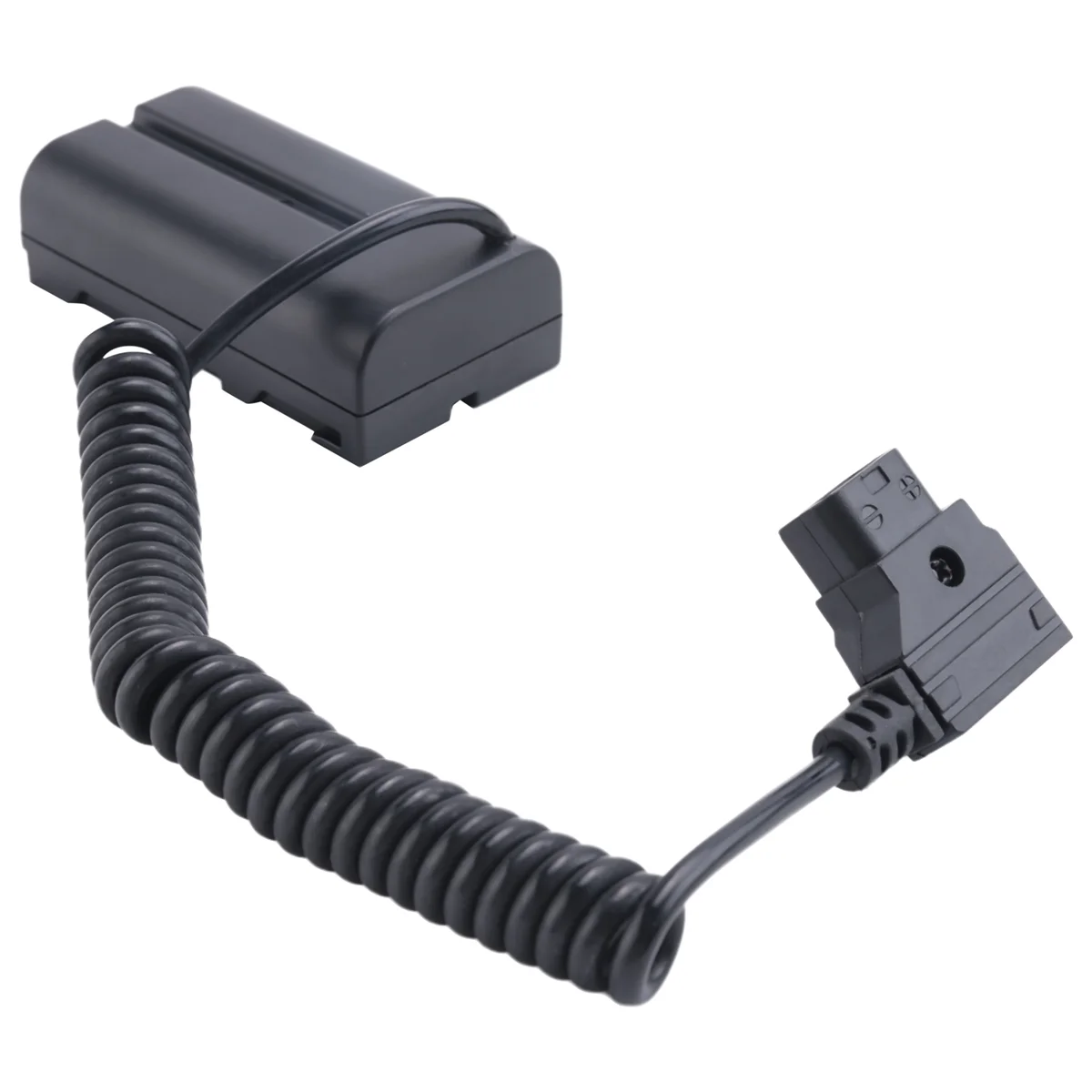 Cable ficticio de batería bobinado D-Tap a L-Series F550 para monitor de cámara/S Shinobi Small HD/