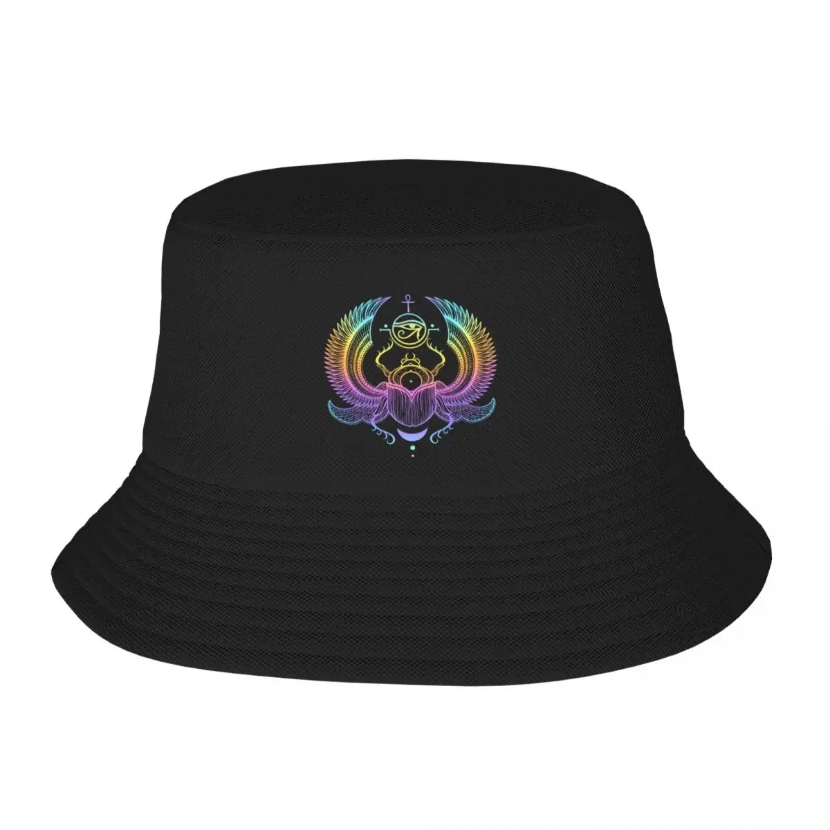 Egyptian Scarab Art Bucket Hat Sports Cap Snap Back Hat Hip Hop Fishing cap Baseball Men Women's