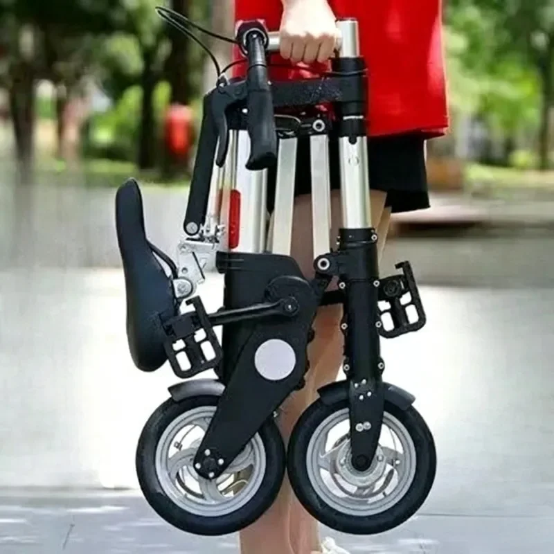 8 Inch Mini Folding Bicycle Lightweight Manual Pedal Bike Compact Portable Cycle For Urban Commuting Short Distance Daily