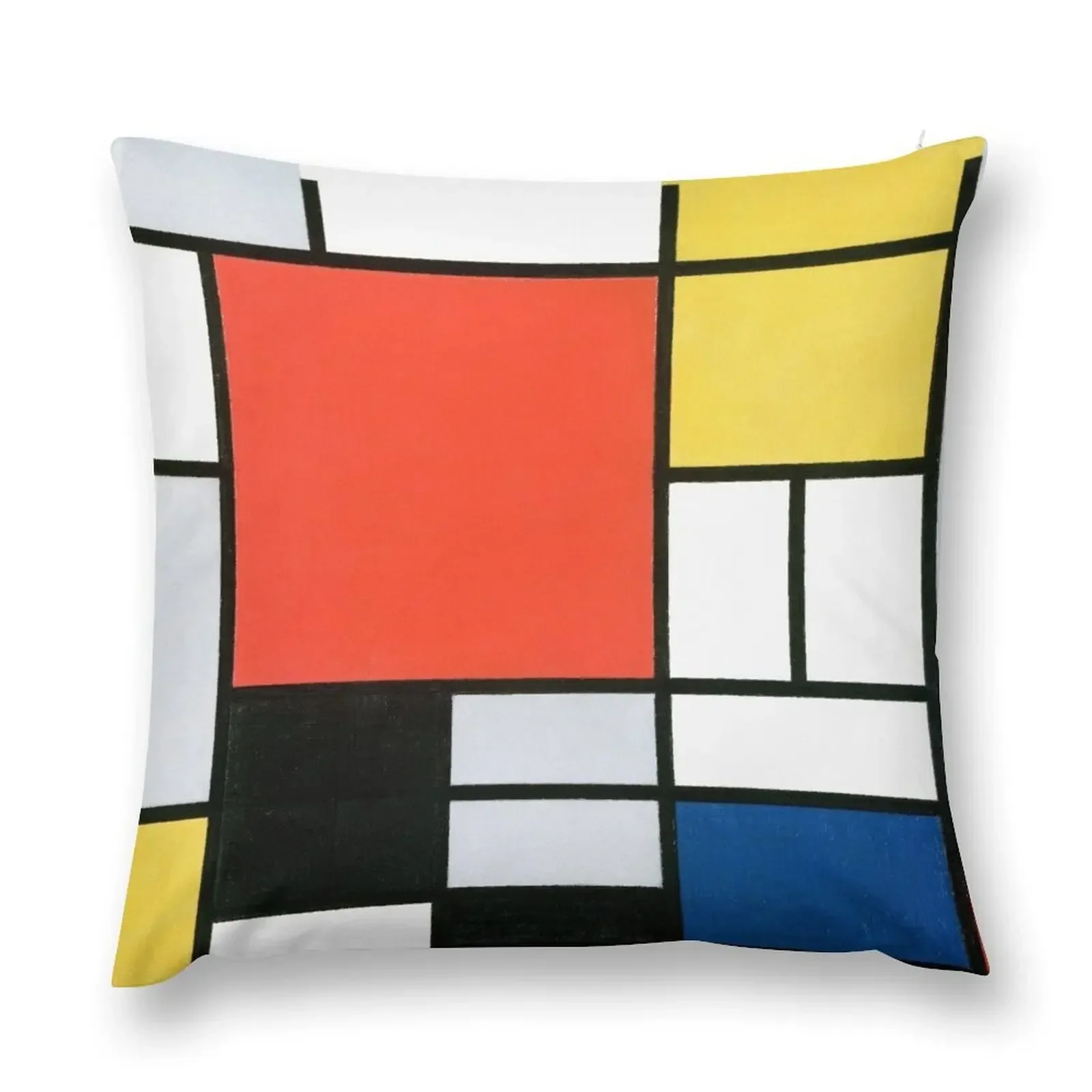 Composition in Red, Yellow, Blue, and Black (High Resolution), Mondrian Throw Pillow Decorative pillow case pillow