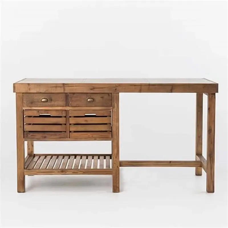 American country vintage all-solid wood sideboard, living room, separate entryway, kitchen, island cooking operation,