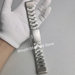 Titanium Bracelet Quick Fit Watch Strap with DLC Coating Version Compatible for Garmin Fenix 7X/6X Pro/5X Plus/Tactix 7 Delta