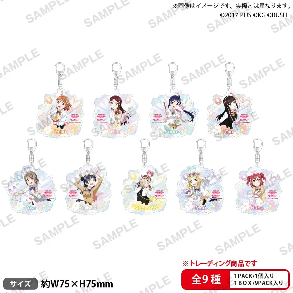 Japan Bushiroad Goods Lovelive Aqours Theme Park Badges Pendants