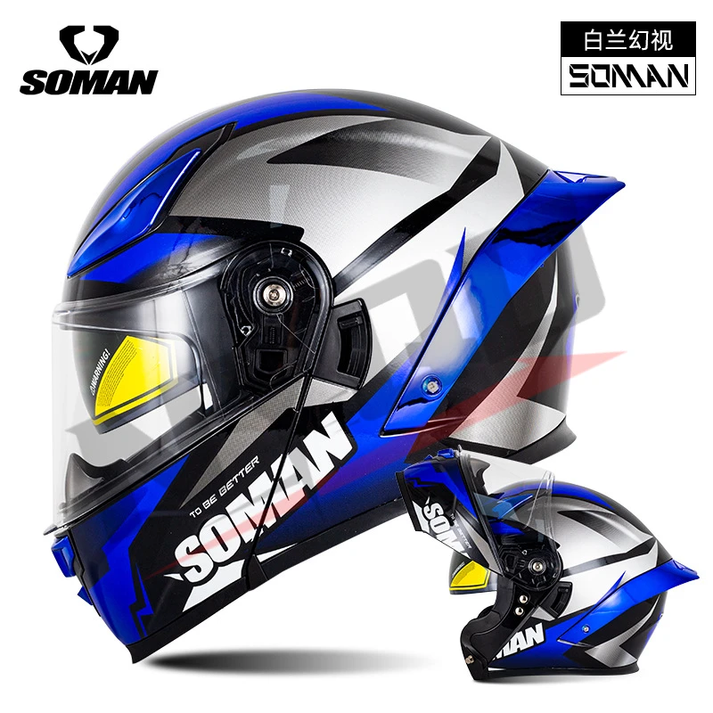 SOMAN F2 Motorcycle Helmet Male and Female Adult Electric Bicycle Four Seasons Universal Helmet  범블비헬맷  cascos para moto