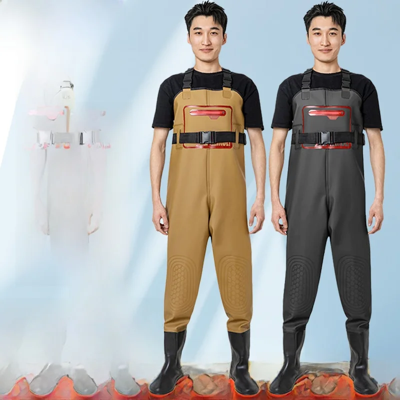 pantalon-et-bottes-impermeables-epaissis-pour-homme-ensemble-de-peche-en-plein-air-vetements-impermeables-mi-longs-equipement-de-plein-air-pour-couple
