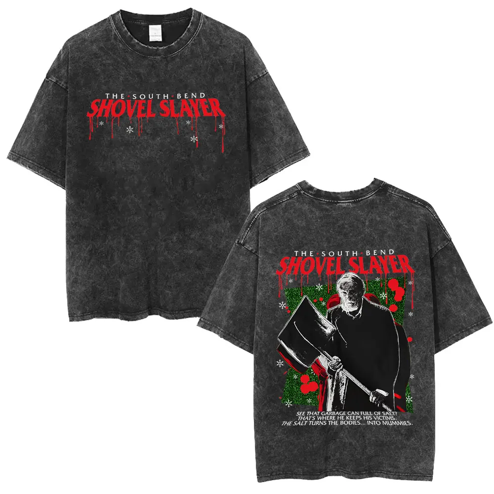 Movie Home Alone Shovel Slayer Merry Christmas Ya Filthy Animal Washed Vintage T-shirt Men Women Cotton Casual Oversized T Shirt