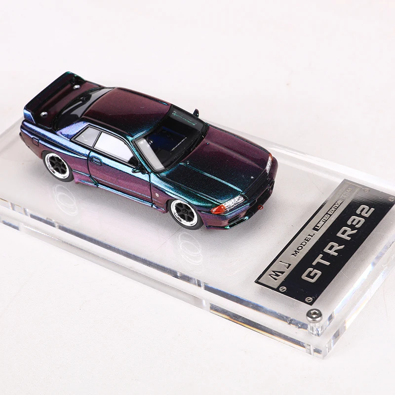 MJ Model  1:64 GTR R32 Purple discoloration Resin Model Car Limited Edition 99