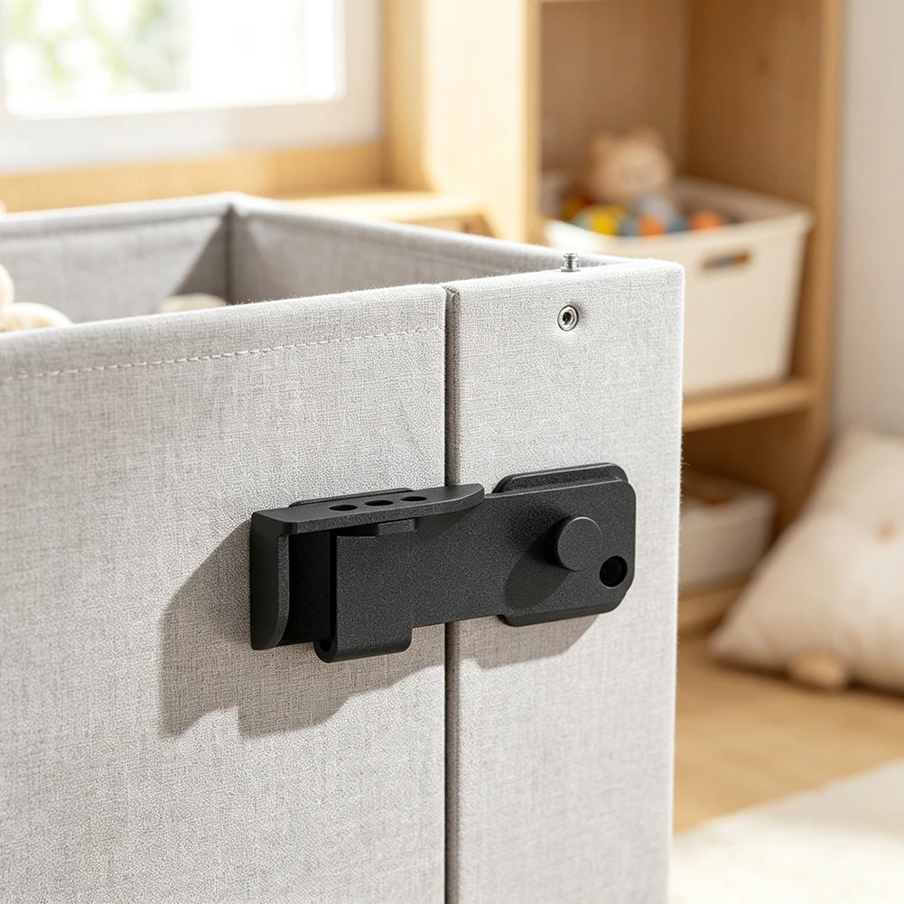 Adjustable 3-Hole Door Hasp Constructed from Thick SUS Stainless Steel and Zinc Alloy with 3-Digit Combination Lock