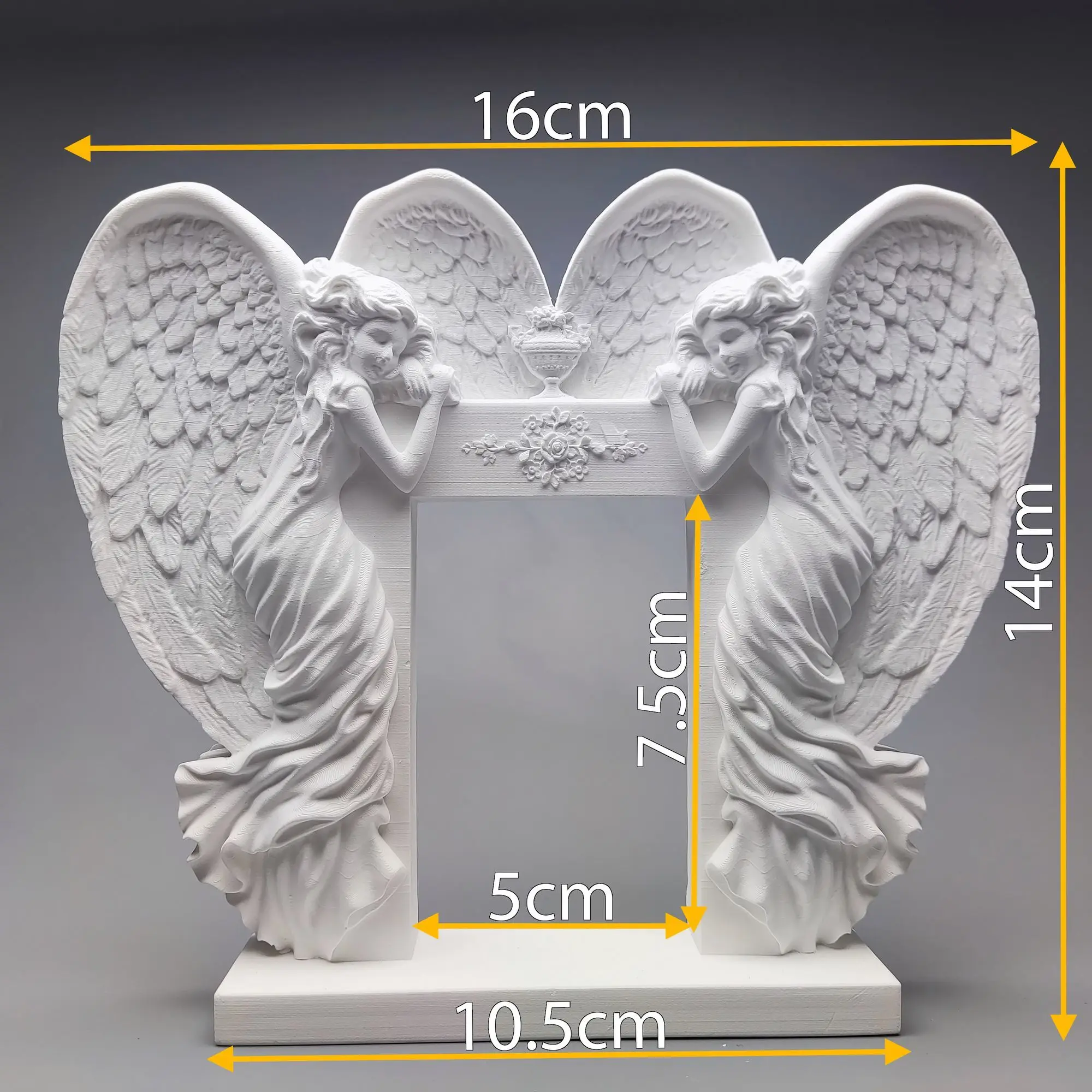 European Rococo style guardian angel doorway plaster statue sketch set structure art architecture sculpture ornament