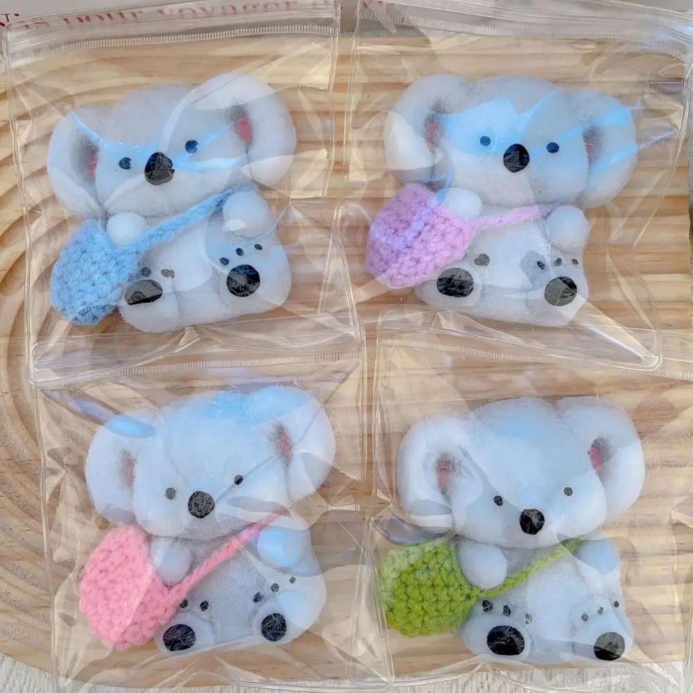 Lindo Koala suave pellizco alegría hecho a mano alivio del estrés juguetes para apretar dibujos animados Squishy Fidget juguete para niños regalo