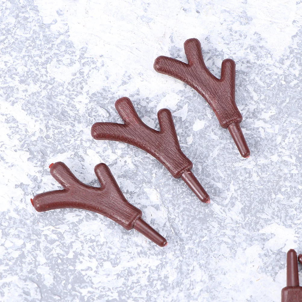 

120Pcs Christmas Snowman Hand Deer Antlers Craft DIY Decoration for Festive Joy Christmas Branch Antlers Craft