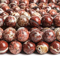 6/8/10mm Natural Red Jaspers Stone Beads Red Round Gemstone Beads For Jewelry Making DIY Bracelet Necklace Charms 15''