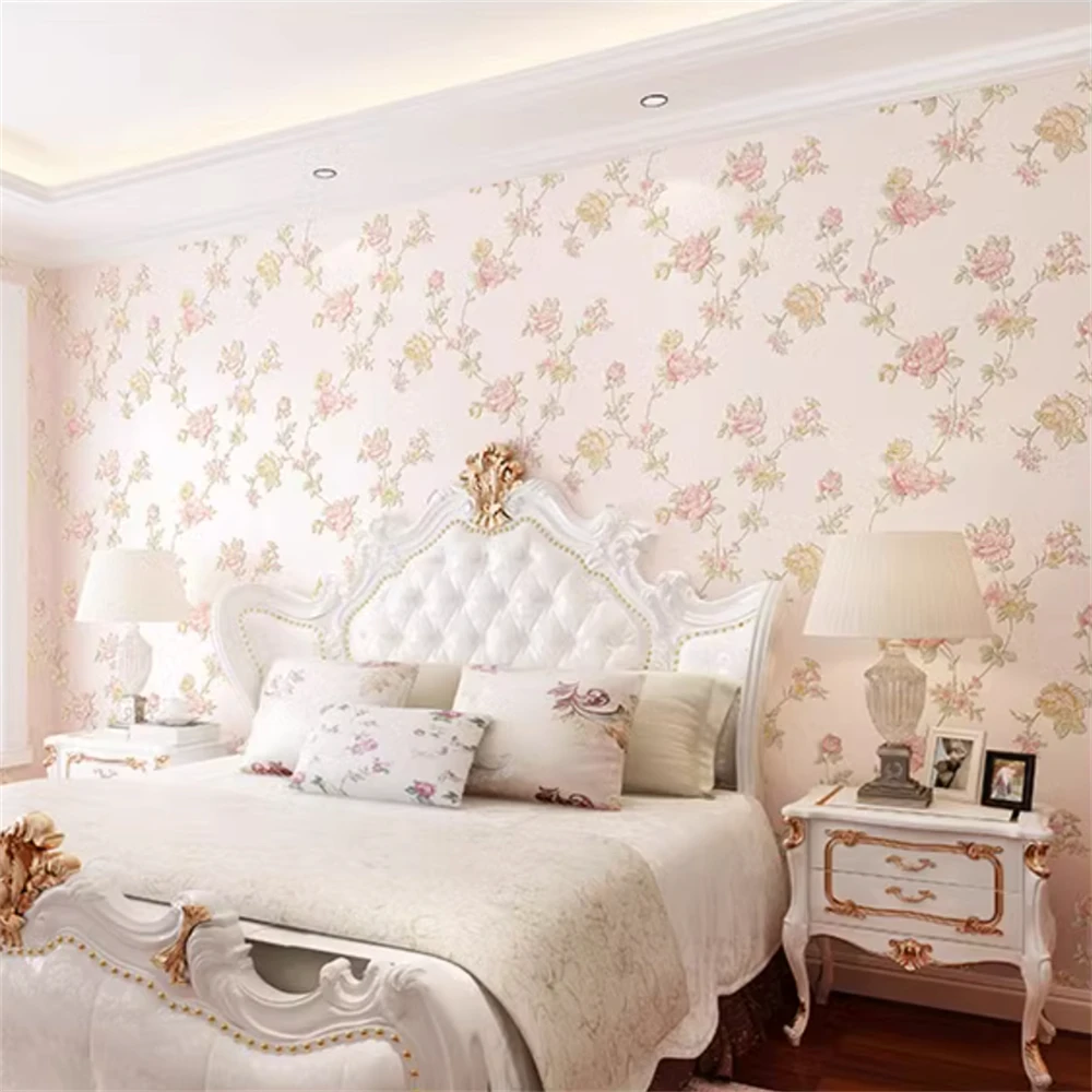 3D relief wallpaper for bedroom wall paper living room safa tv bedroom flower wall paper background wallpaper Home Decoration