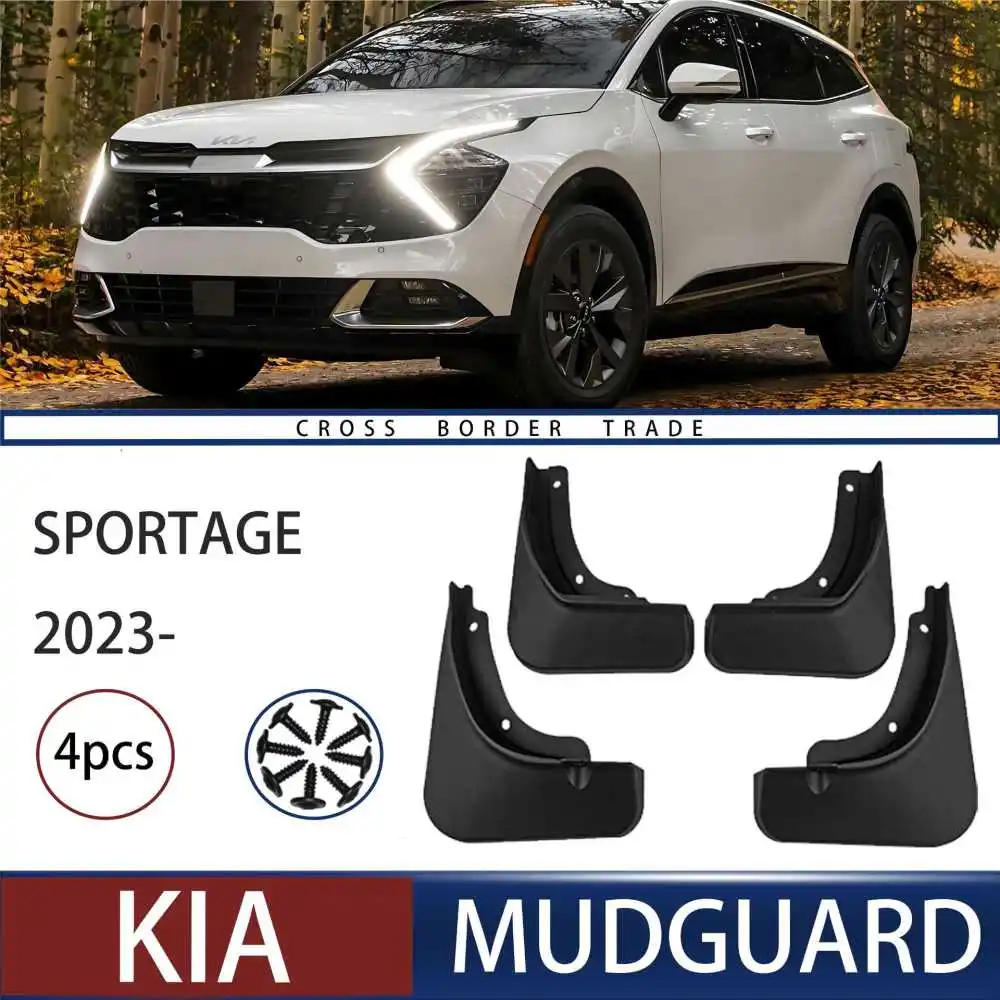 Guardabarros delantero y trasero para coche, accesorio para KIA Sportage 2023 ABS