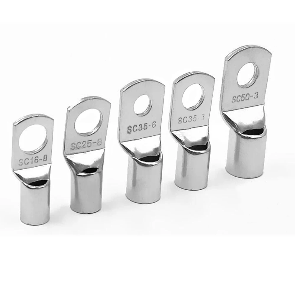 Kit de connecteurs de câbles de soudage, bornes à sertir SC 1.5 ~ 35 mm2, 20 pièces/lot, SC16-8 SC16-12 SC35-12
