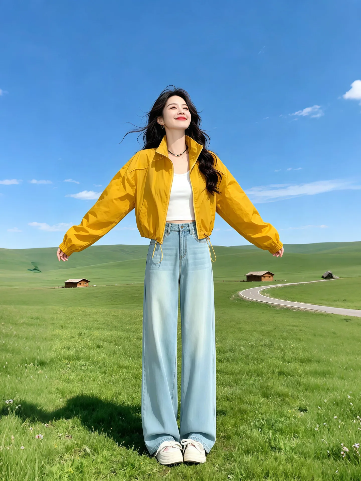 

2026 New Style Zipper Stand Collar Versatile Short Outerwear for Women Commute Style Loose Fit Durable Color Ladies Jacket
