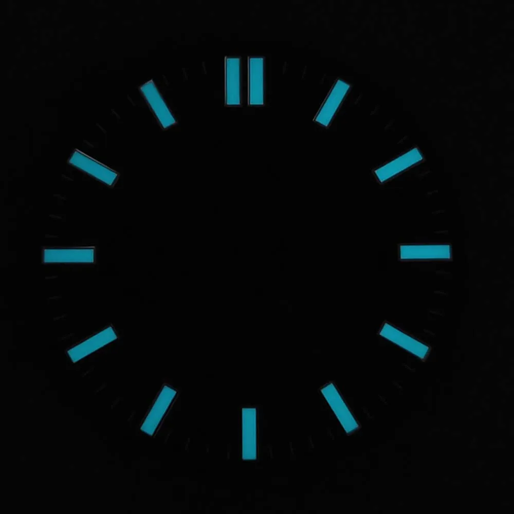 قرص عصري مخرم مقاس 28.5 مم، مناسب لأقراص حركة NH70، وإضاءة زرقاء، وإكسسوارات تعديل ساعة الرجال